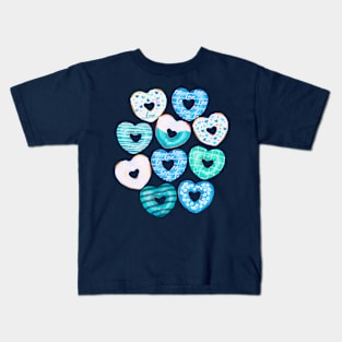 Aqua Donut Love Kids T-Shirt